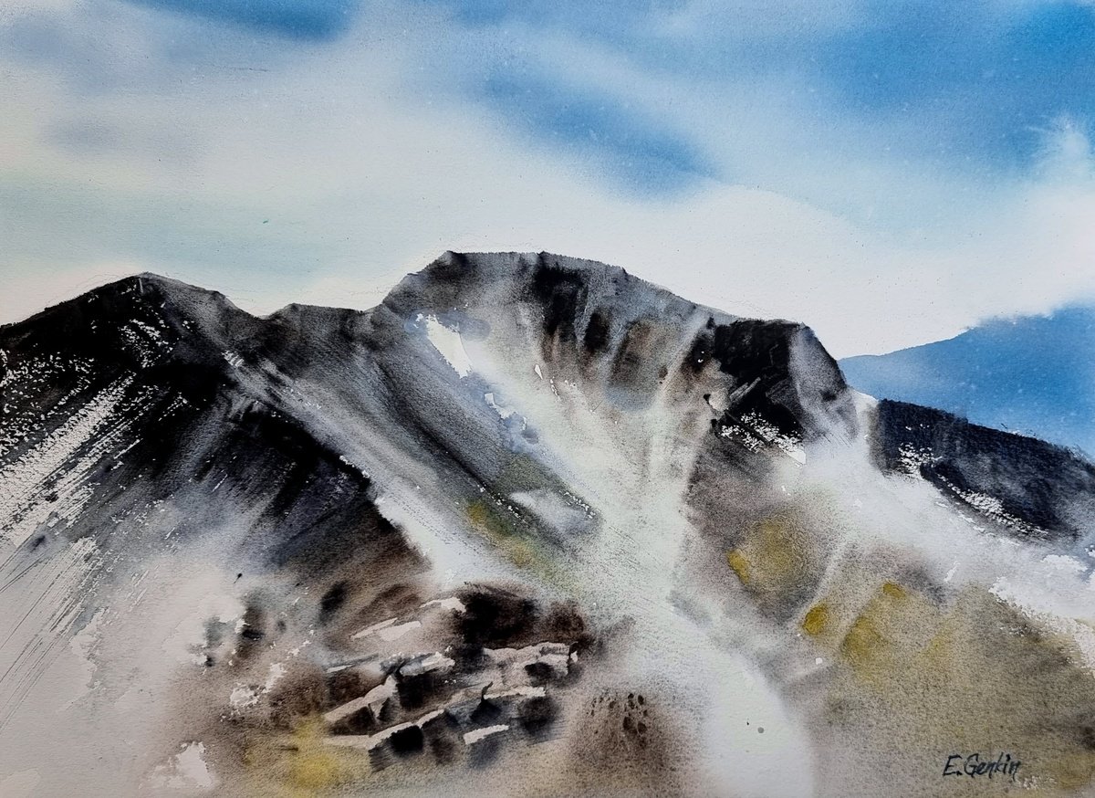 Impressionistic Watercolour , Vitosha By Elena Genkin, 15 X 11, Artwork For Sale On Artfinder