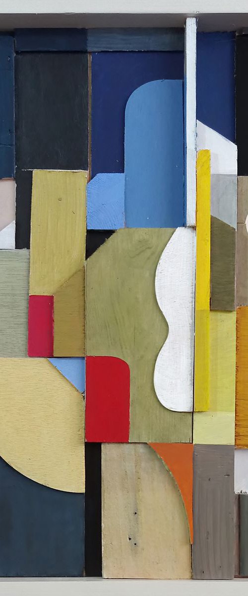 Construction with Blue and Yellow by Liam Hennessy