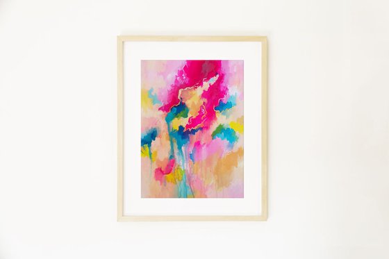 Frame Abstract Painting - Cascade