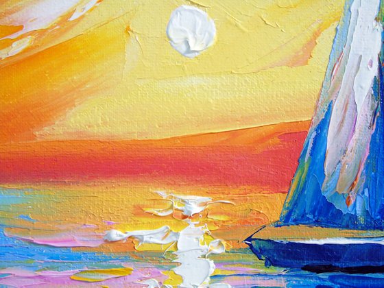 Dawn and sailboat