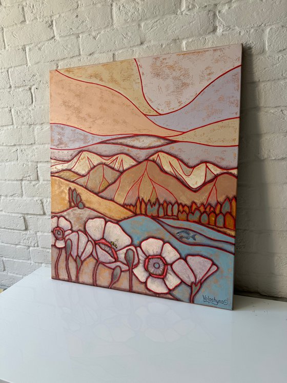 Poppies in the mountains