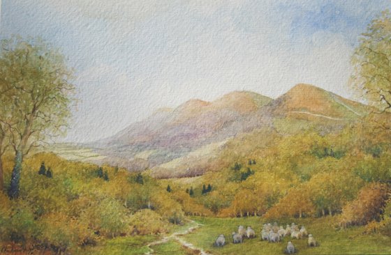 The Malvern Hills in Autumn.