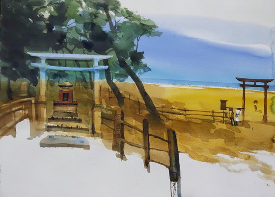 Sea, sand, shrine and pines