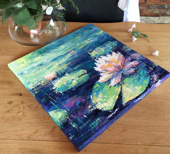 "Water lilies on the pond"
