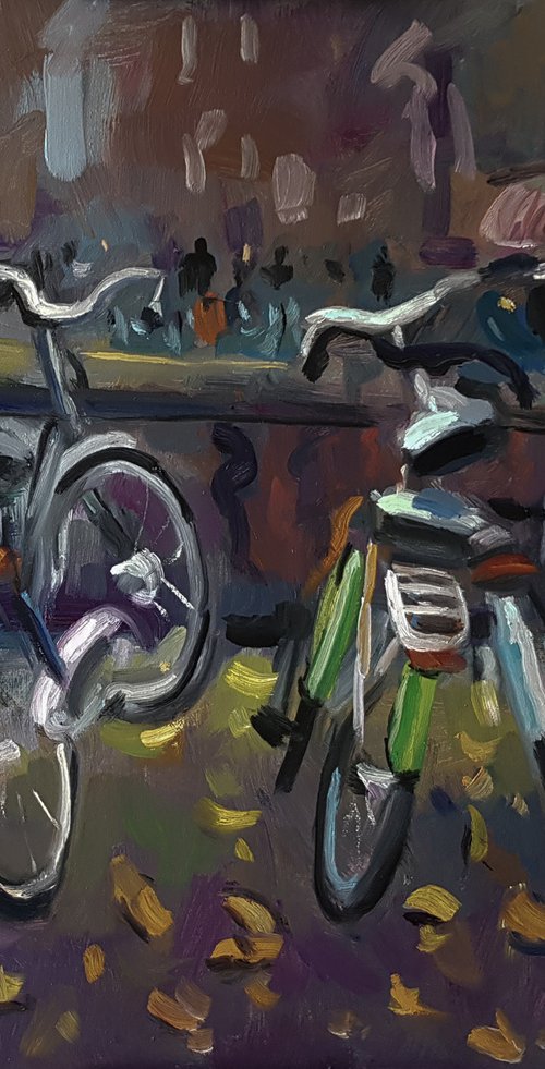 Bicycles by the Canal by Andre Pallat