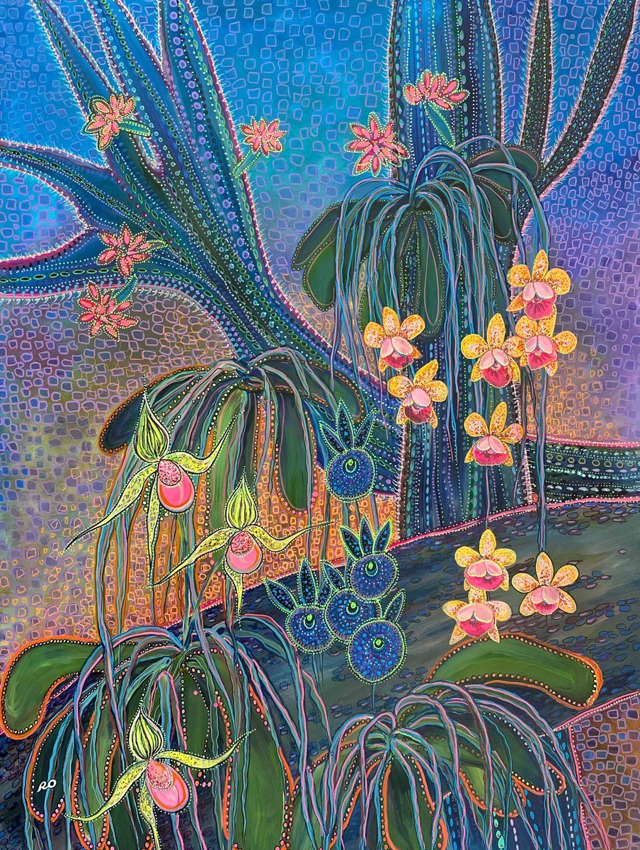  Evening Orchids By Olga Rokhmanyuk | Roartus, 30 X 40, Artwork For Sale On Artfinder