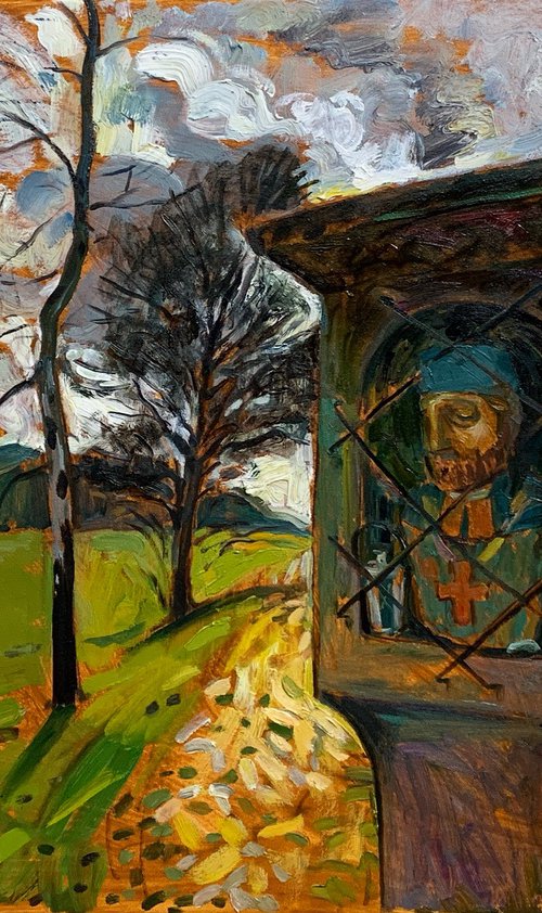 Wayside Shrine near Schäftlarn by Natalia Matveeva