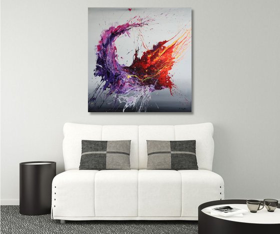 Emotional Release X (Spirits Of Skies 064114) - 80 x 80 cm - XL (32 x 32 inches)