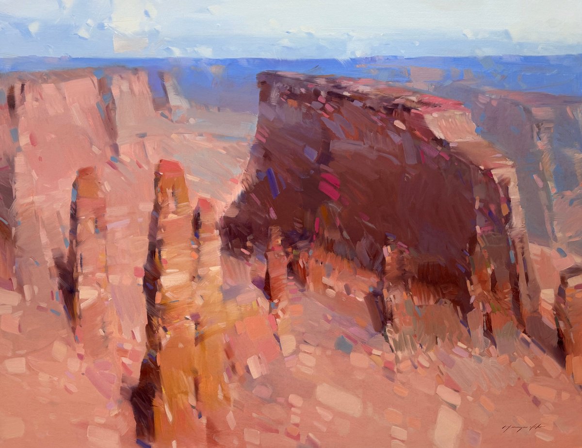 Canyon View By Vahe Yeremyan, 56 X 43, Artwork For Sale On Artfinder