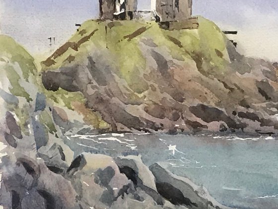 Mumbles Lighthouse from Bracelet Bay