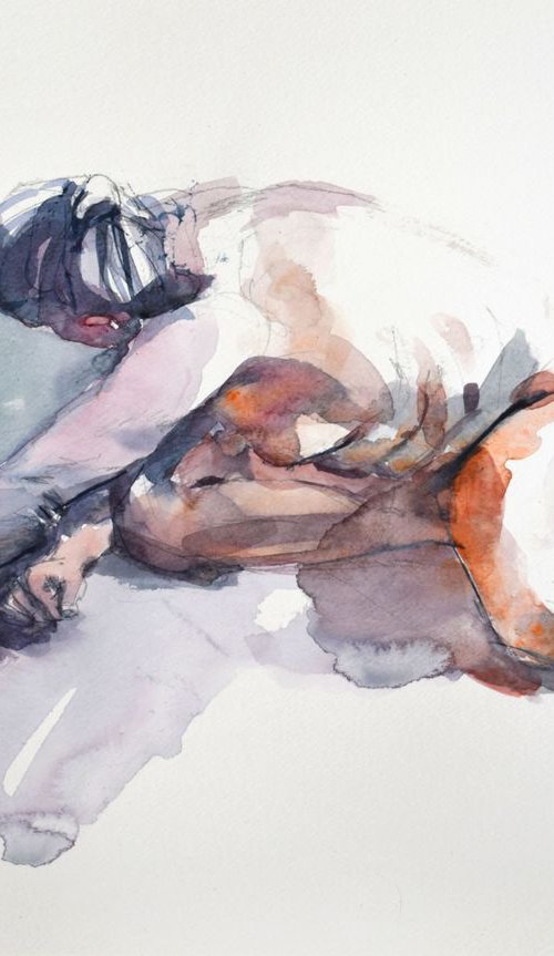 Nude by Goran Žigolić Watercolors