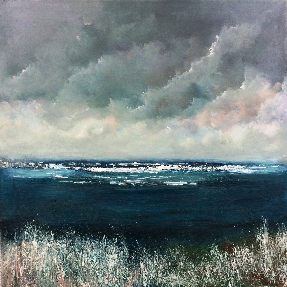 Painting acrylic on canvas landscape sea and sky Artfinder