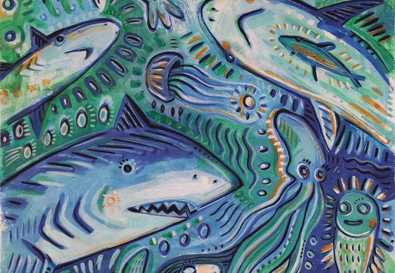 UNDERSEA WORLD 115x215cm