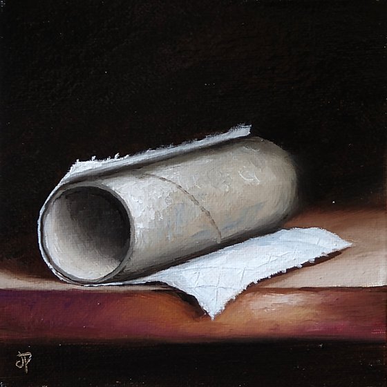 Loo roll , still life