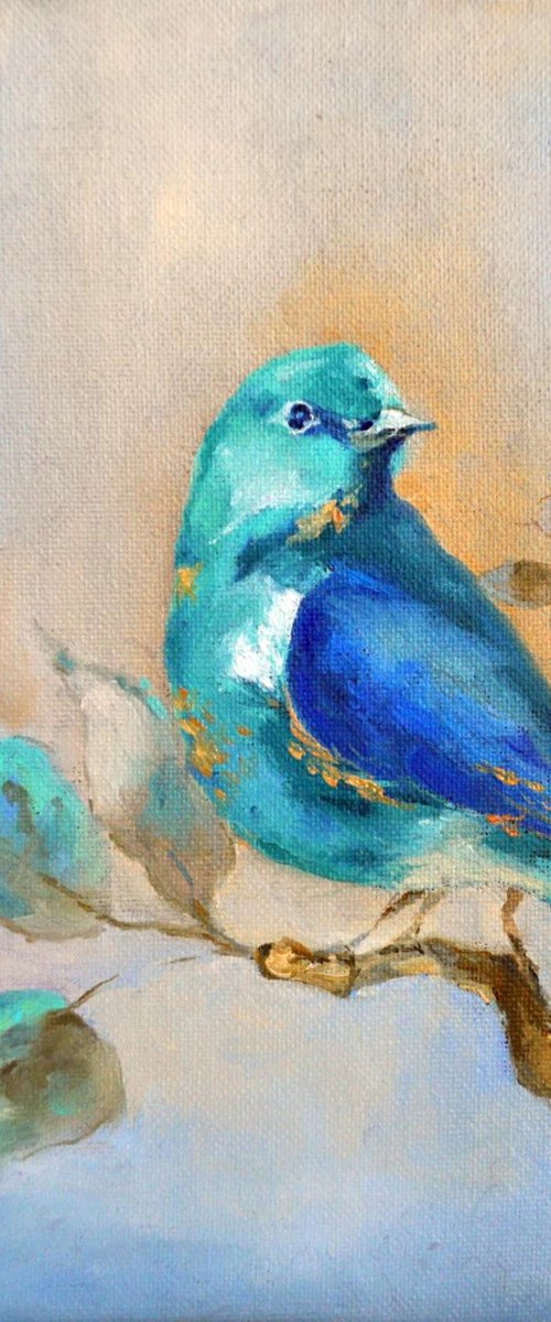 A blue bird by Elvira Sultanova