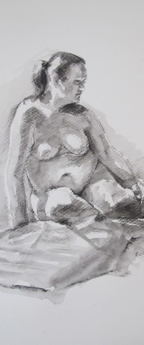 seated female nude by Rory O’Neill