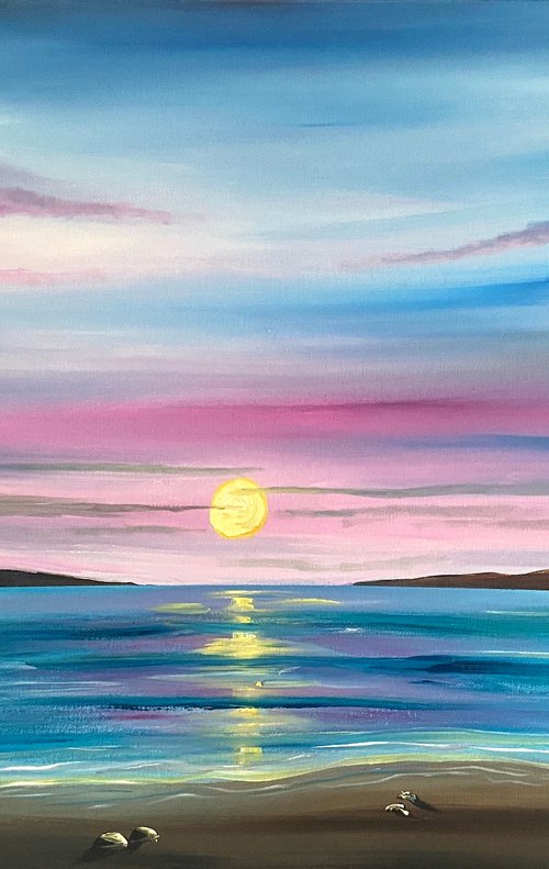 Watching The Pink Sunset by Aisha Haider
