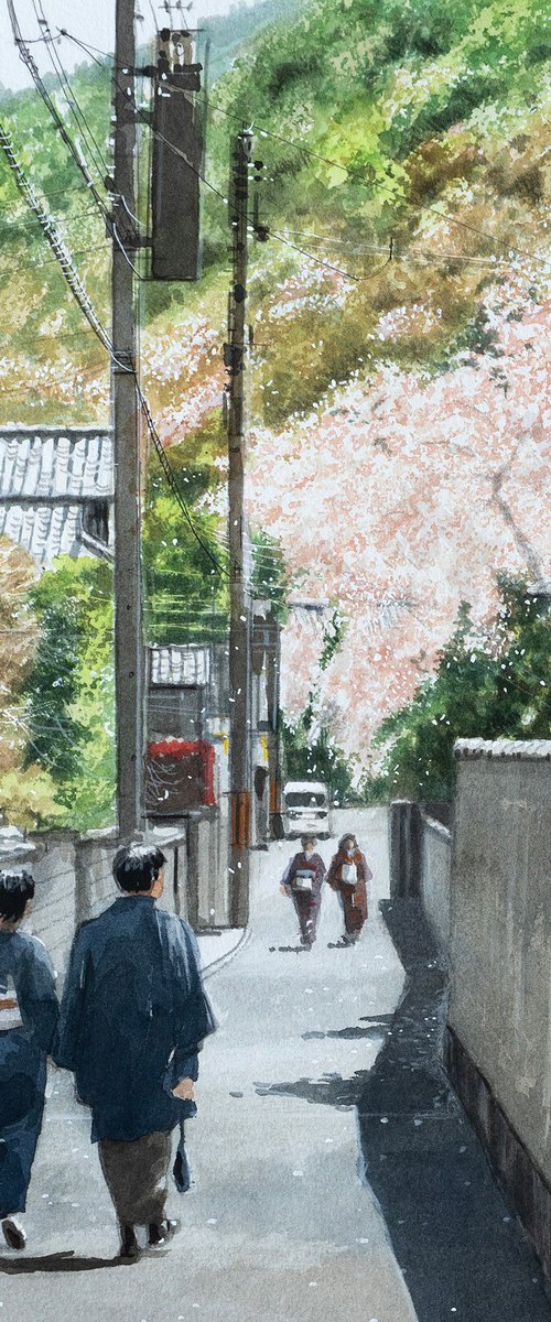 Spring Walk in Sagano, Kyoto by Masato Watanabe