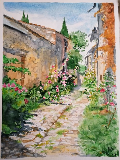 The flowers alley by Martine Vinsot