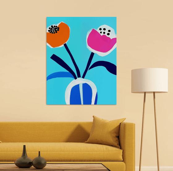 Abstract Floral Painting