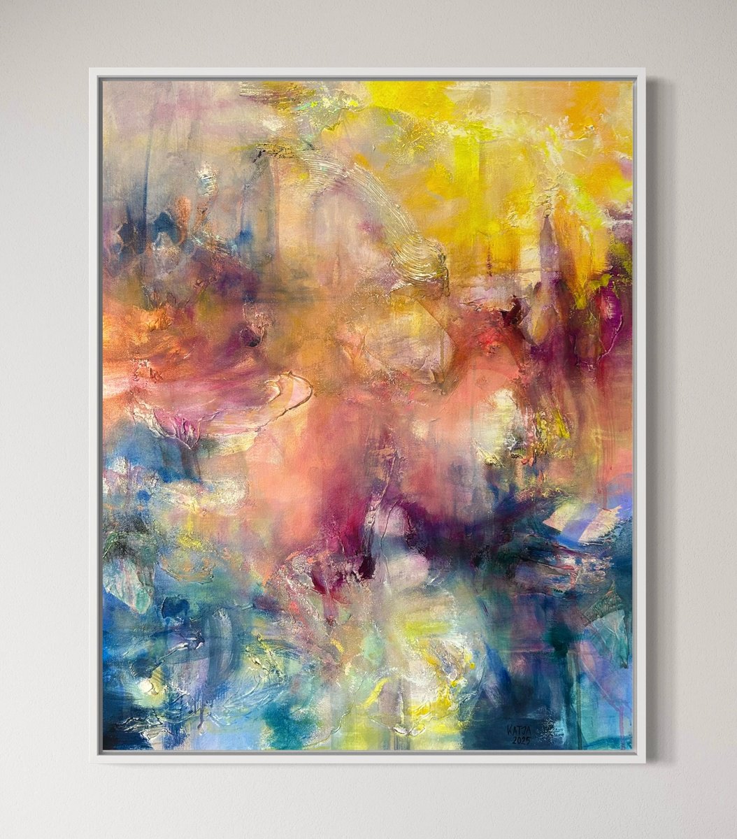 Life At The Lake By Katja Wittmer, 24 X 30, Artwork For Sale On Artfinder