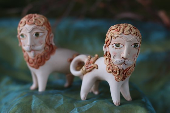 Pair of guardian Lions.