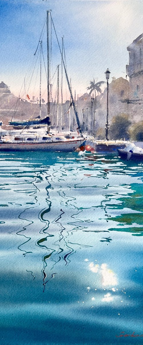 Turquoise Harbor by Eugenia Gorbacheva
