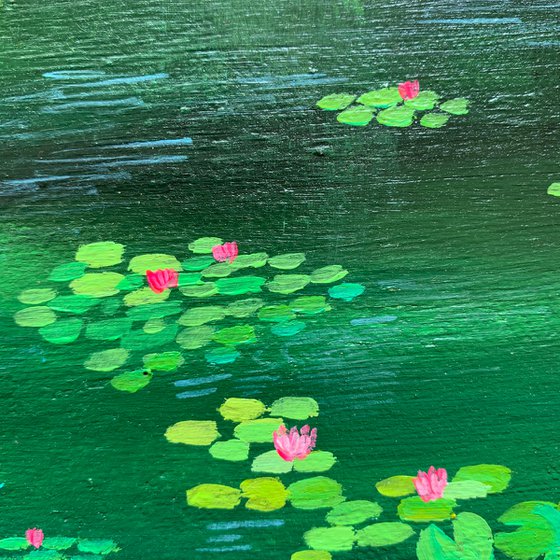 Green pond! Miniature painting