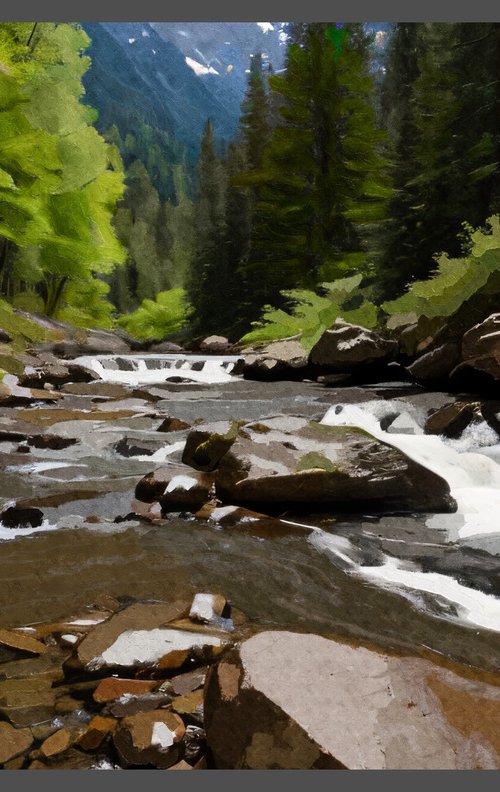 MOUNTAIN STREAM 5133 by Joe McHarg