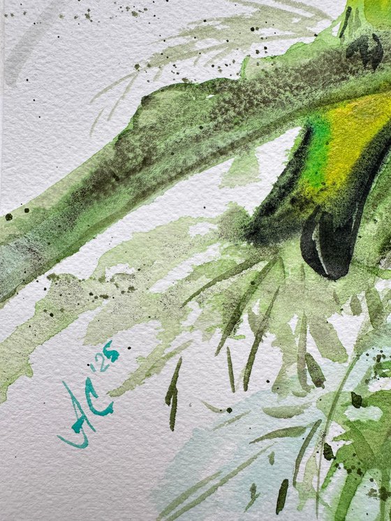 Aqua: Sacred Bird and Green Bird