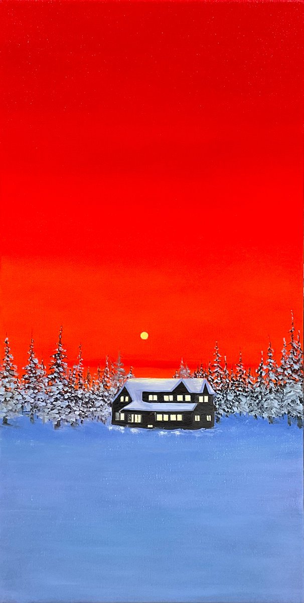 Silent Night By Alla Kallas, 10 X 20, Artwork For Sale On Artfinder