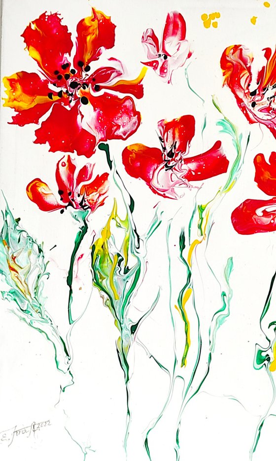 Spring fantasy .Poppies