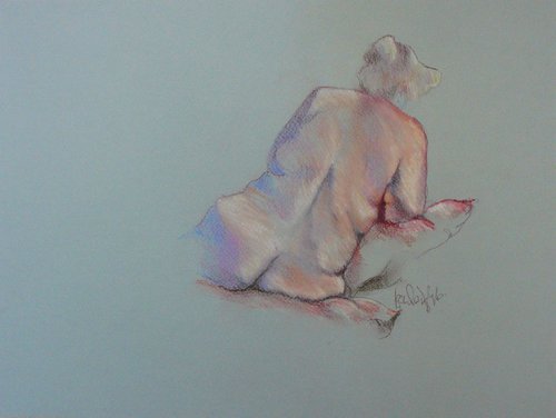 Kat - reclining nude by Louise Diggle