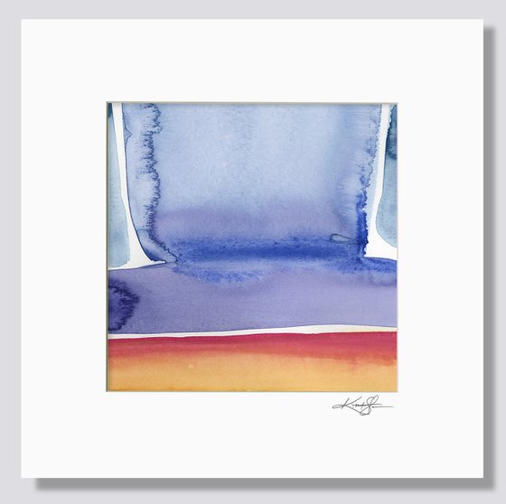 Finding Tranquility 9 - Abstract Zen Watercolor Painting by Kathy Morton Stanion