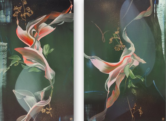 Liminal Fields Diptych