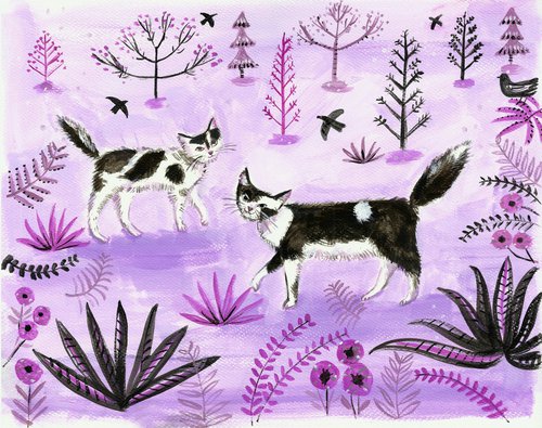 Cats On the Prowl by Mary Stubberfield