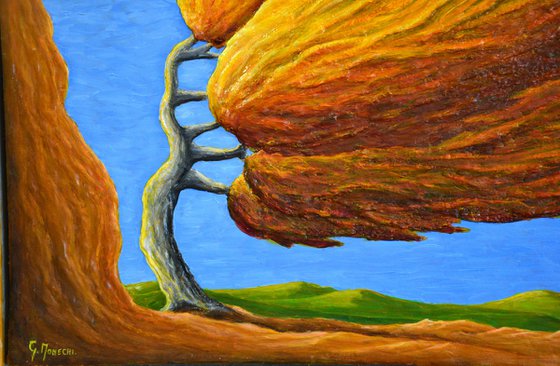 PAESAGGIO CON ALBERO