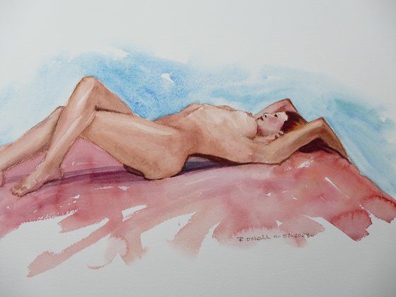 reclining female nude