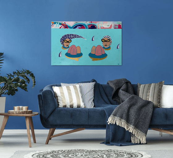 Never alone.  "Swimmers"