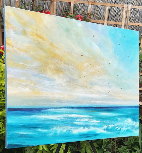 Large Seascape - Follow Your Heart - Cornwall, Art