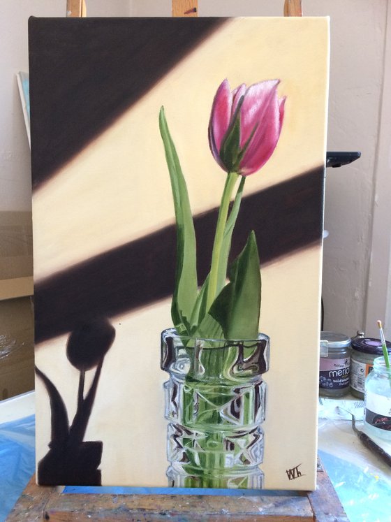 Pink Tulip in a vase