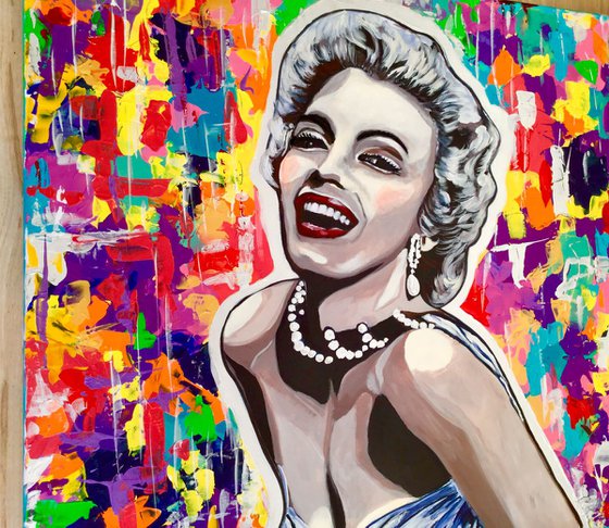 Marilyn Monroe. Goddess of Hollywood. Movie star. MODERN URBAN ART OFFICE ART DECOR HOME DECOR GIFT IDEA