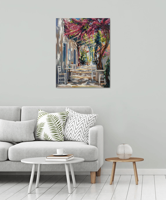 "Courtyard in Greece"