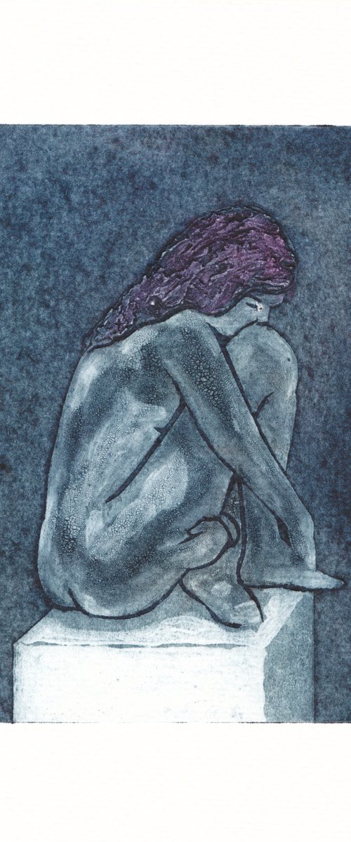 Seated female nude by Rory O’Neill