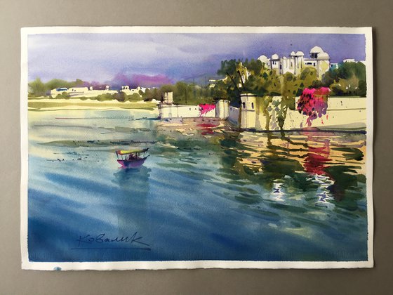 City of Udaipur.  Indian Venice