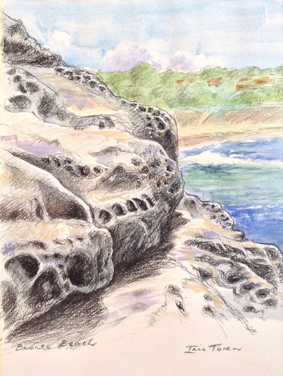 Bronte Beach Rocks by Iris Toren
