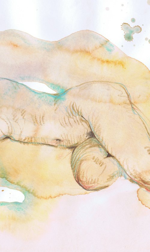 Nude art «Tender Lines» by Samira Yanushkova