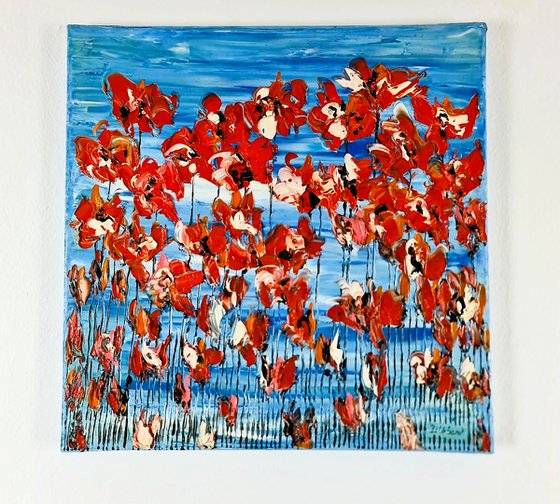 Poppies On Blue Sky 4