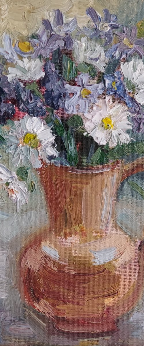 Still-life with flowers "In early spring", 2024 Impressionistic style by Olena Kolotova