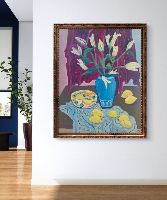 The Table with Lilies and Lemons